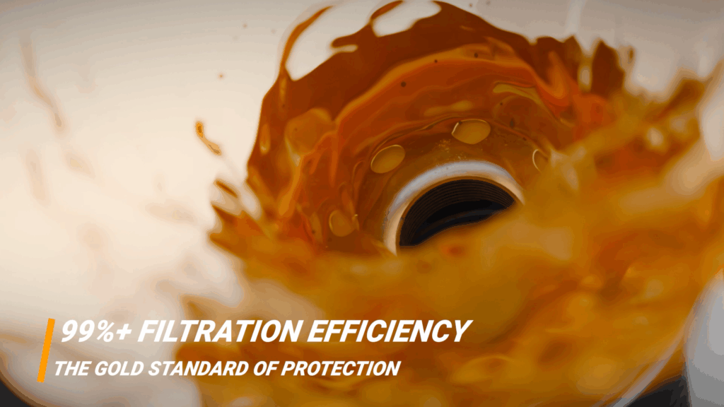 A sleek, high-quality product video showcasing the Castrol Oil Filter. In the foreground, a close-up of the filter's intricate design and construction, illuminated by soft, natural lighting that accentuates its premium quality. In the middle ground, the filter subtly rotates, allowing viewers to appreciate its well-engineered form. The background fades to a minimalist, studio-like setting, keeping the focus on the product and conveying a sense of professionalism and trust. The overall mood is one of confidence, precision, and attention to detail - qualities that reflect the brand's commitment to excellence and highlight the filter's reliability.